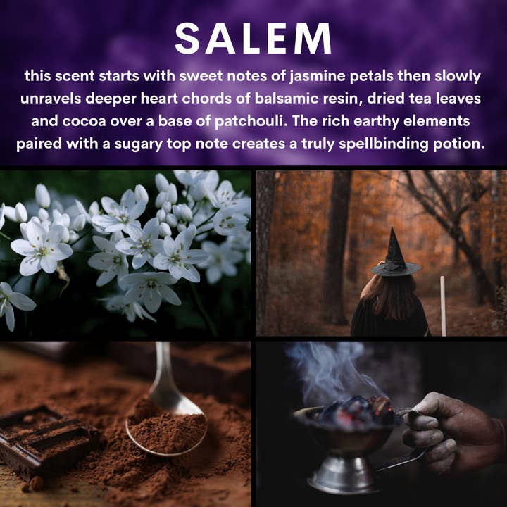 Burke & Hare Co - Wholesale Roll-On Fragrance - Salem - Witchy Perfume Oil - Jasmine & Incense - Halloween3