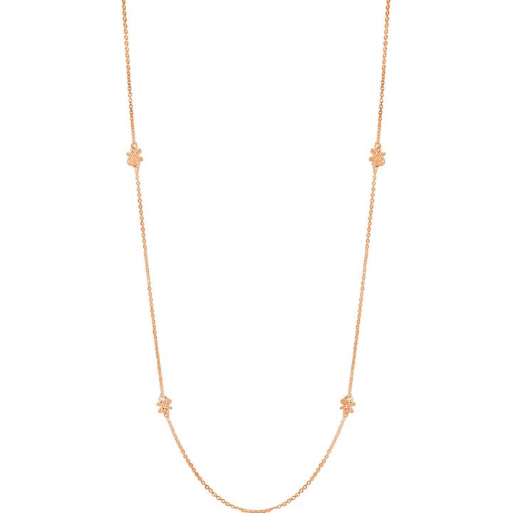Daisy kæde Rose guld lang halskæde for engroshandel hos Maree London