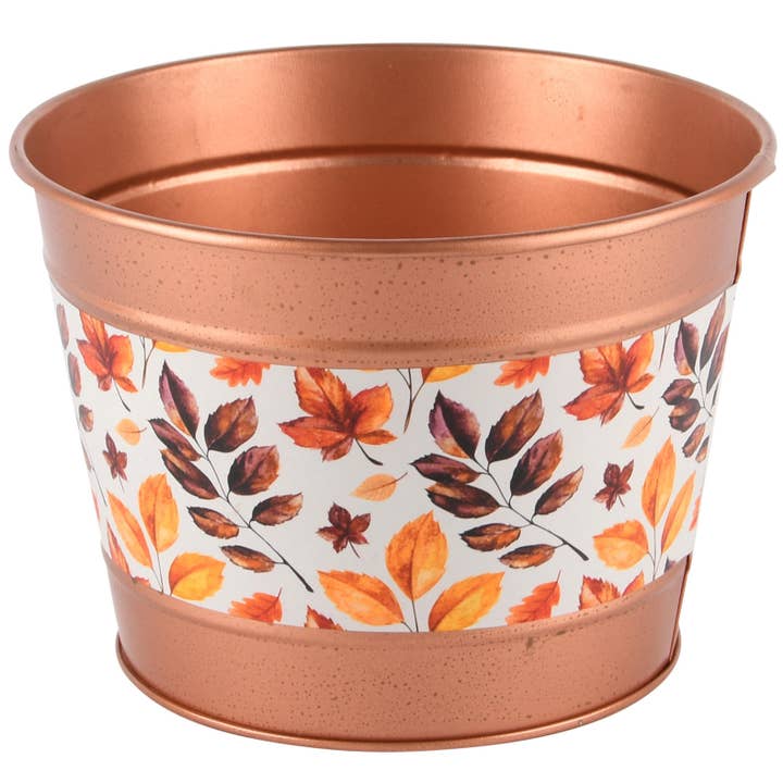 Dekoratief - Wholesale Plant Pot - Flowerpot round 'Autumn Vibes', metal, 15x15x11cm