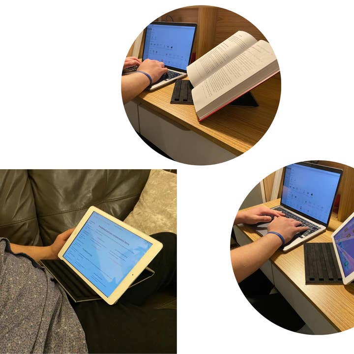 Lawrence judaica - Vente Porte-livres - Support pliable, livre et tablette - cuir fuex