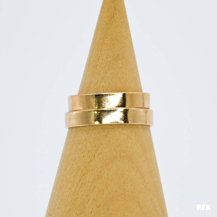 Impilatore rettangolare 4x1 con riempimento dorato per la vendita all'ingrosso da parte di REK