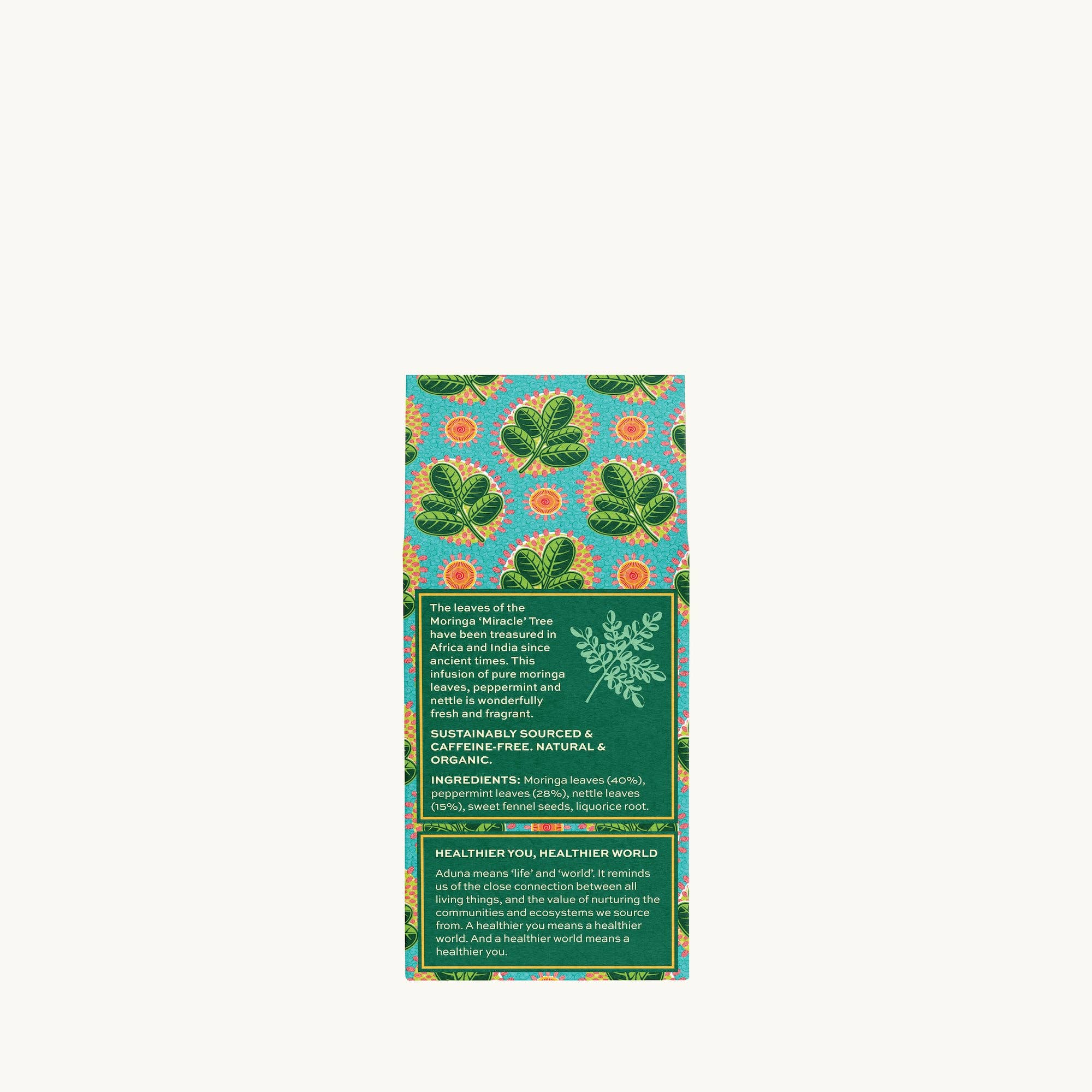 Aduna Superfoods - Wholesale Health/Detox Tea - Moringa and Mint Cleanse Tea | 15 Biodegradable Teabags1