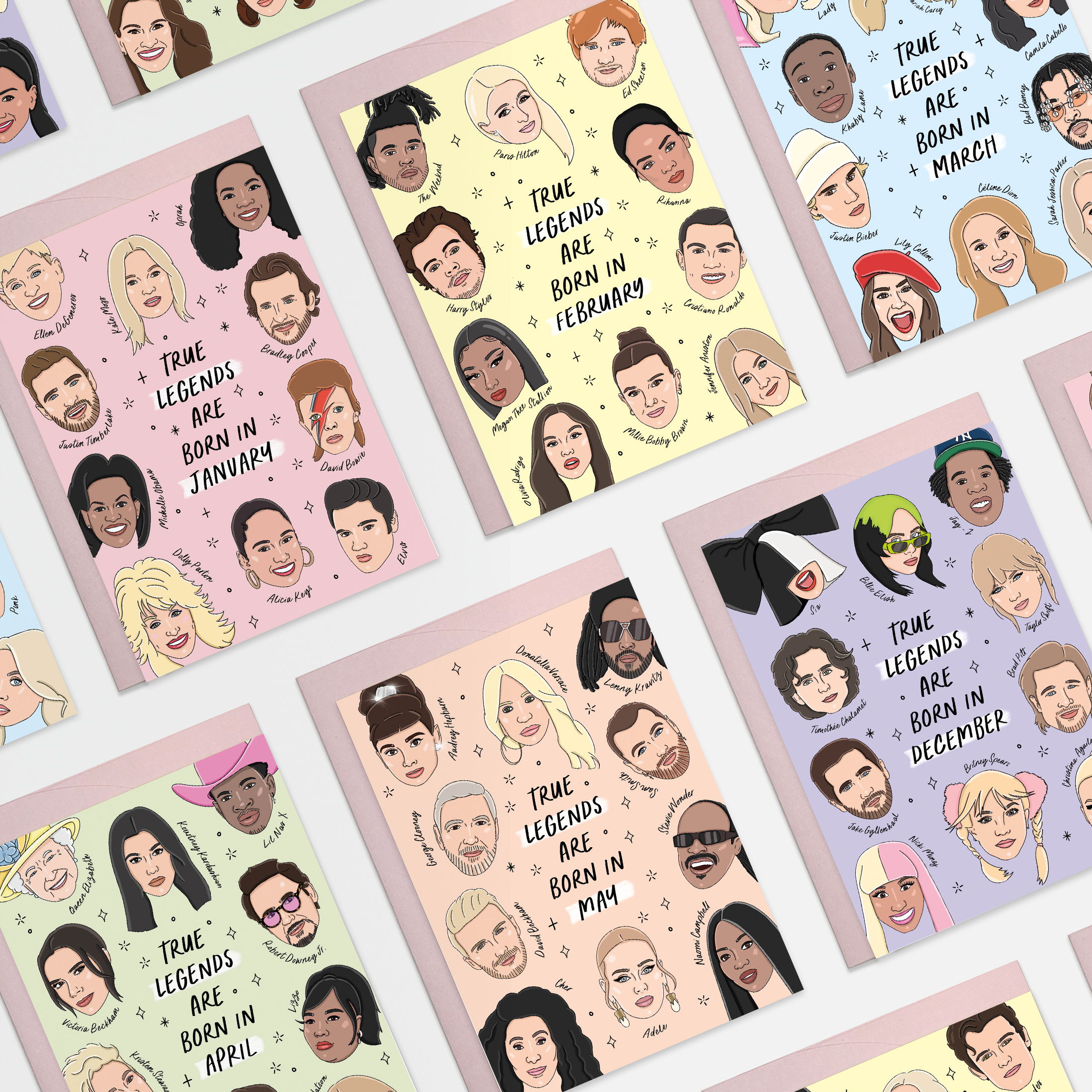 Kaart Blanche - Vendita all'ingrosso Biglietti di auguri di Natale - Cartolina d’auguri Legends dicembre3