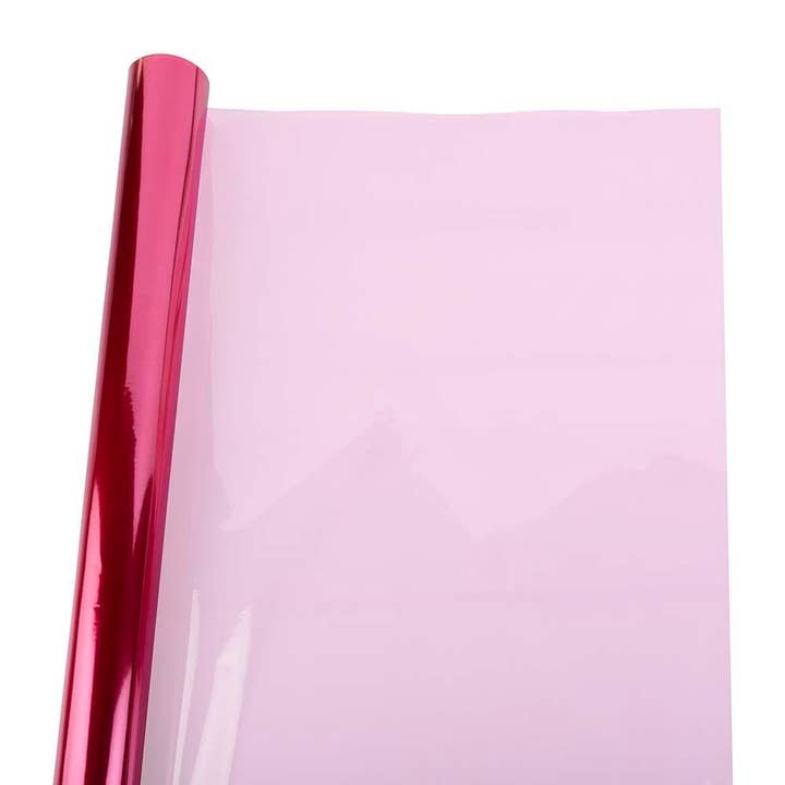 JAM PAPER - Wholesale Wrapping Paper Roll - Cellophane Gift Wrap, Transparent, 12.5 Sq Ft, Red, 1PK1