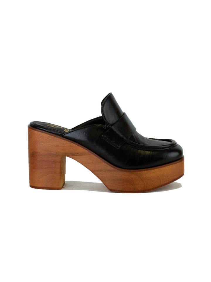 BEAST FASHION - Wholesale Platform Heels - Women's - PRESLEY-07 Wood Heel Closed Toe Platform Mules6