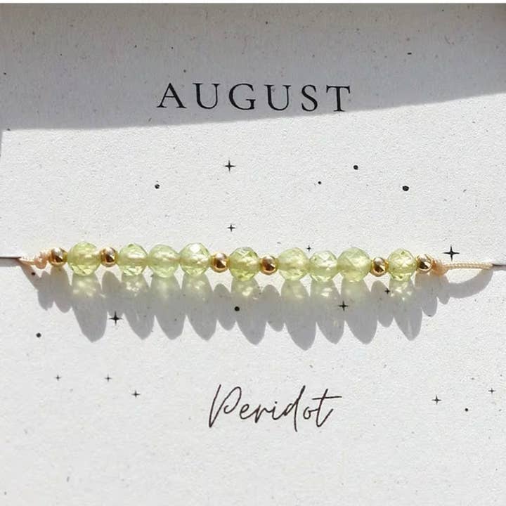 Curated By Suarez - Wholesale Beaded Bracelet - Crystal Birthstone Bracelet13