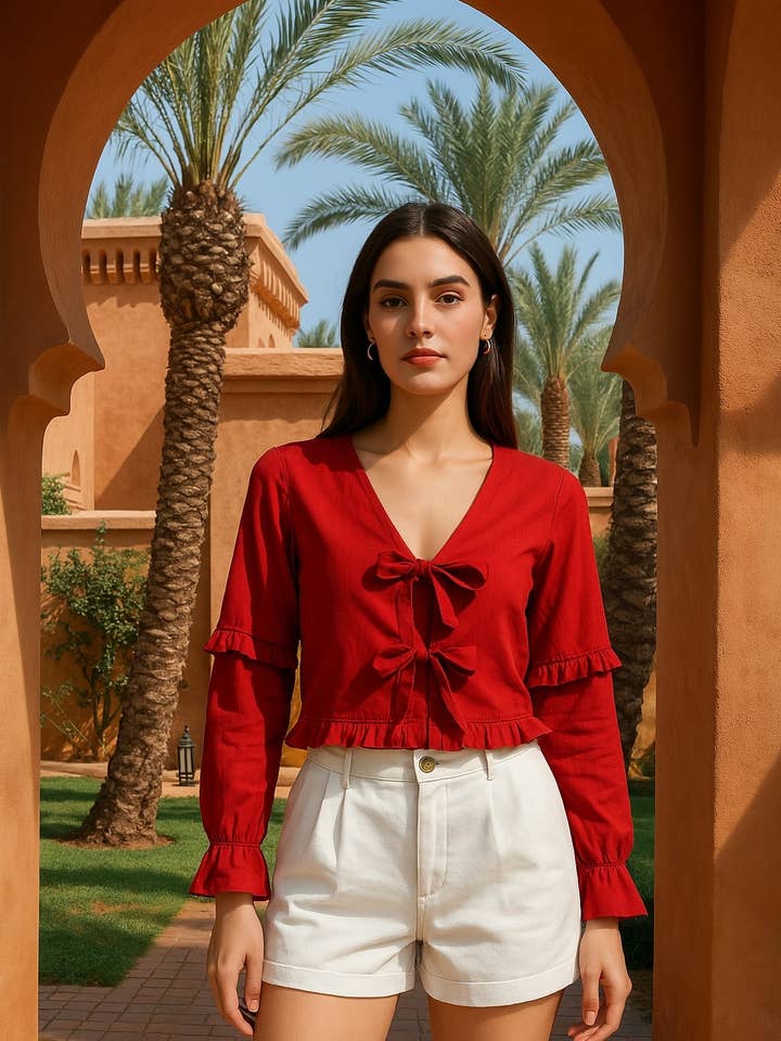 31923 BOHEMIAN BLOUSE for wholesale by Daphnea