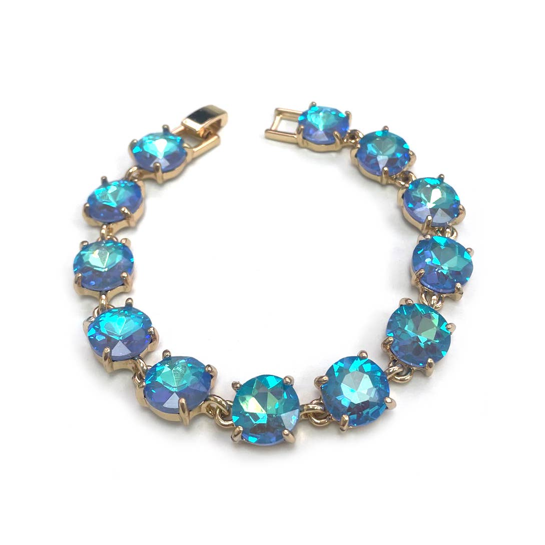 StarryNYC - Vente Bracelets maillon et chaîne - Bracelet rond en cristal taillé dans un coussin20