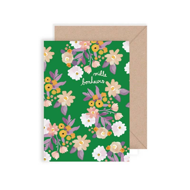 MY LOVELY THING - Wholesale Love Card - Double Card "Mille Bonheurs"