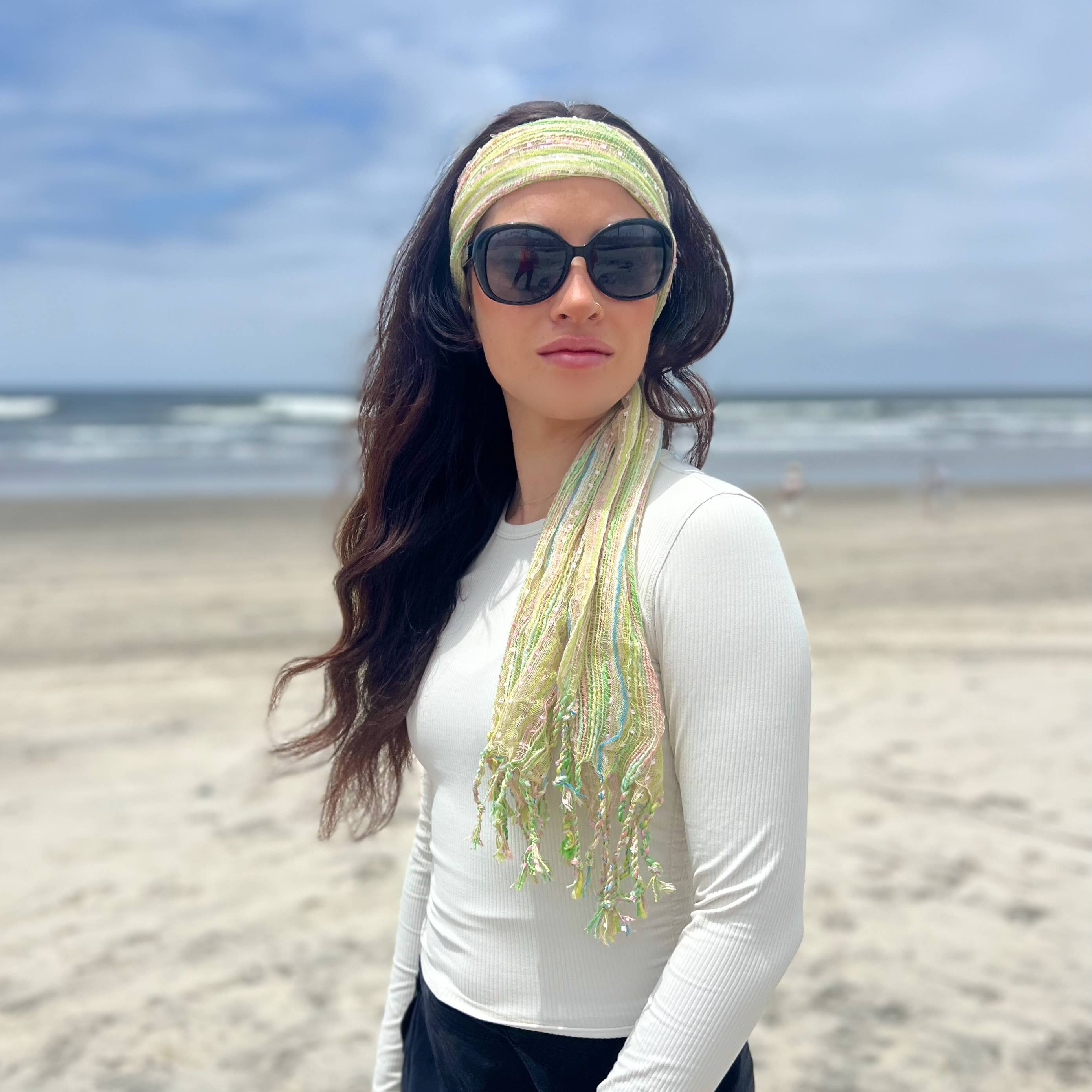 Humble Hilo – wholesale Scarf – Women's – Humble Hilo Multicolored Thread Artisan Scarf61