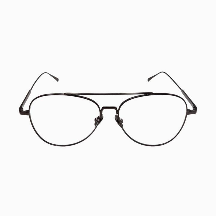 Langbourne Blue Light Blokerende Optiske Briller - Krom for engroshandel hos Greenwich Social Club