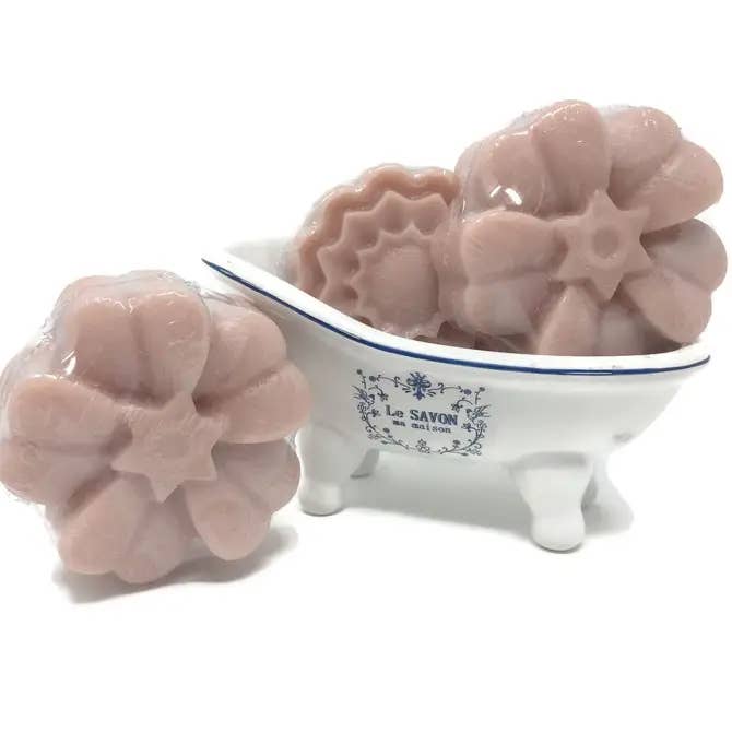 Argan + Jojoba Rose Clay Hair Conditioner Bar for wholesale by Soap Farmacy