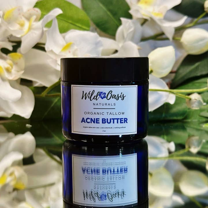 Wild Oasis Naturals - Wholesale Acne/Hydrocolloid Patch - Acne Butter - 2 oz - Organic Tallow Anti-Acne Cream5