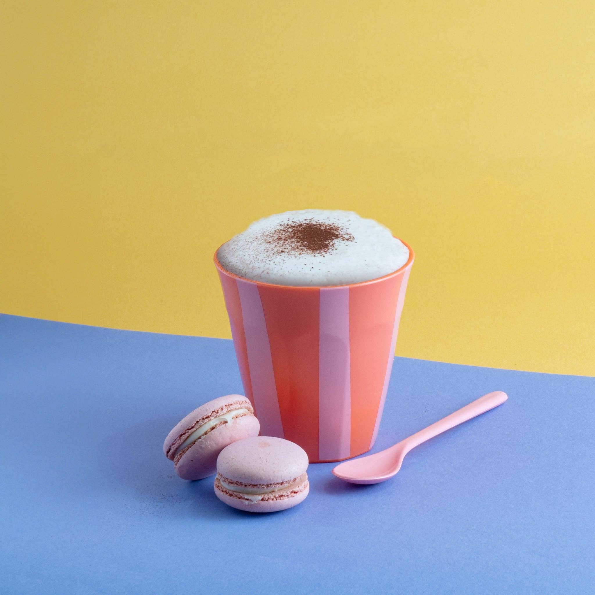 strong coral NORA CUP M STRIPES Mug for wholesale on Faire1