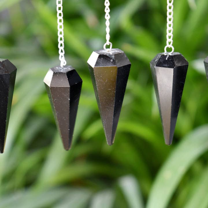Soothing Crystals – Engroshandel Spirituelle sten og krystaller – Vejrpendul | Sort Turmalin | Facetteret Pendul2