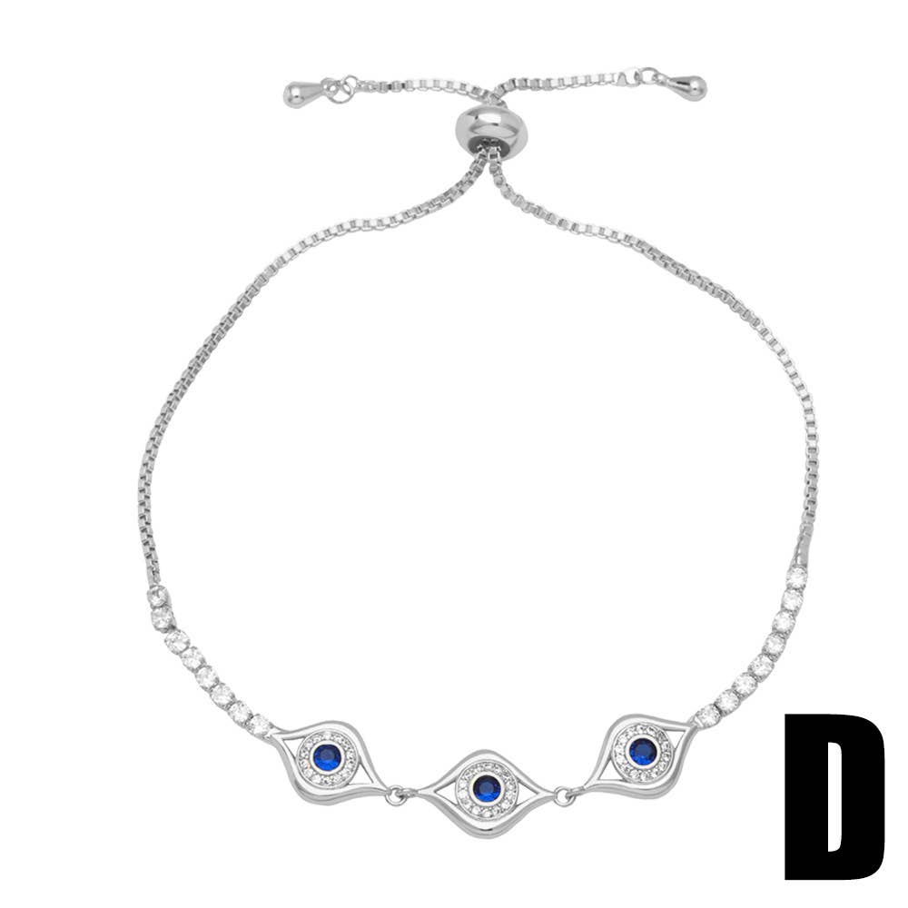Mio Queena - Wholesale Charm/Dangle Bracelet - Multi-style Zircon-inlaid Evil Eye Bracelet6
