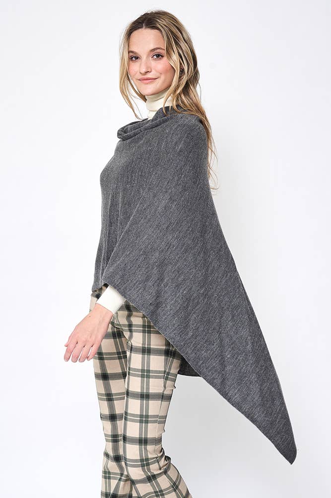Hana - Wholesale Poncho - Women's - Solid Scarf Poncho6