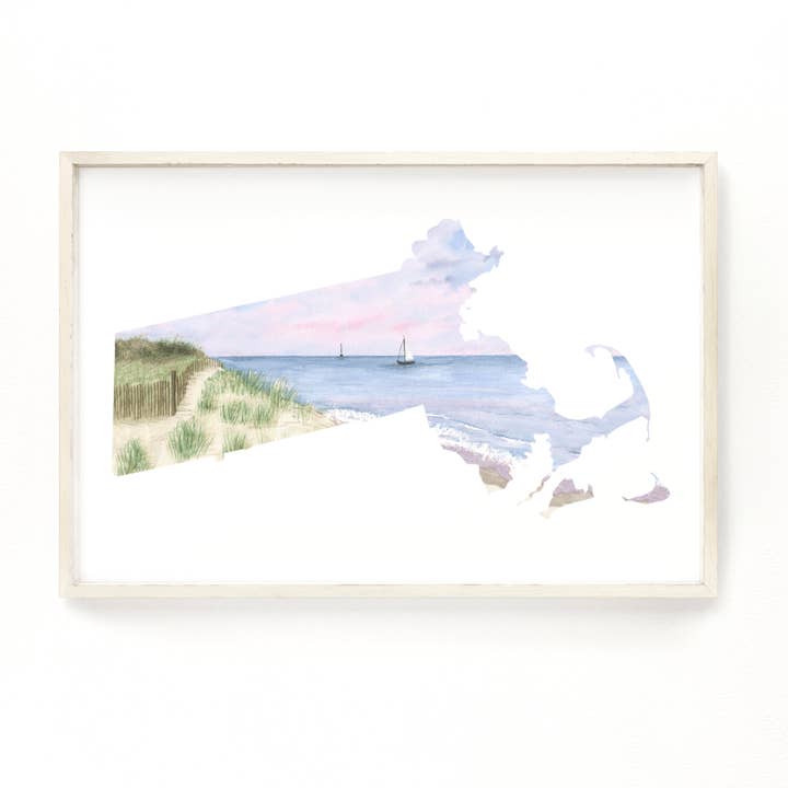 Impressão do estado de Massachusetts por atacado de Emilie Taylor