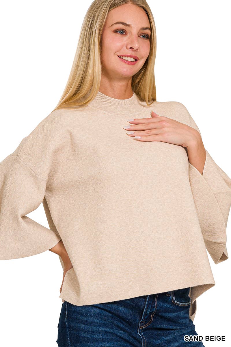 42POPS - Vendita all'ingrosso Maglione tricot - Donna - ..._ Maglione a Maniche a Campana in Viscosa7