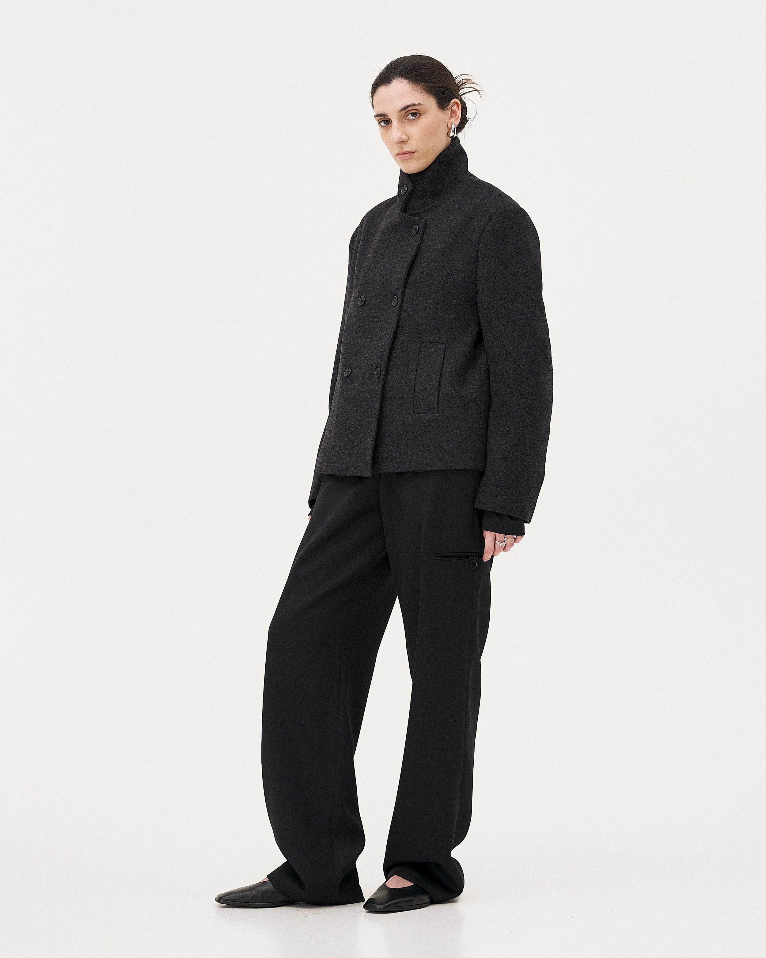 NOYOCO - Wholesale Jacket - Women's - Velia Anthracite Jacket2