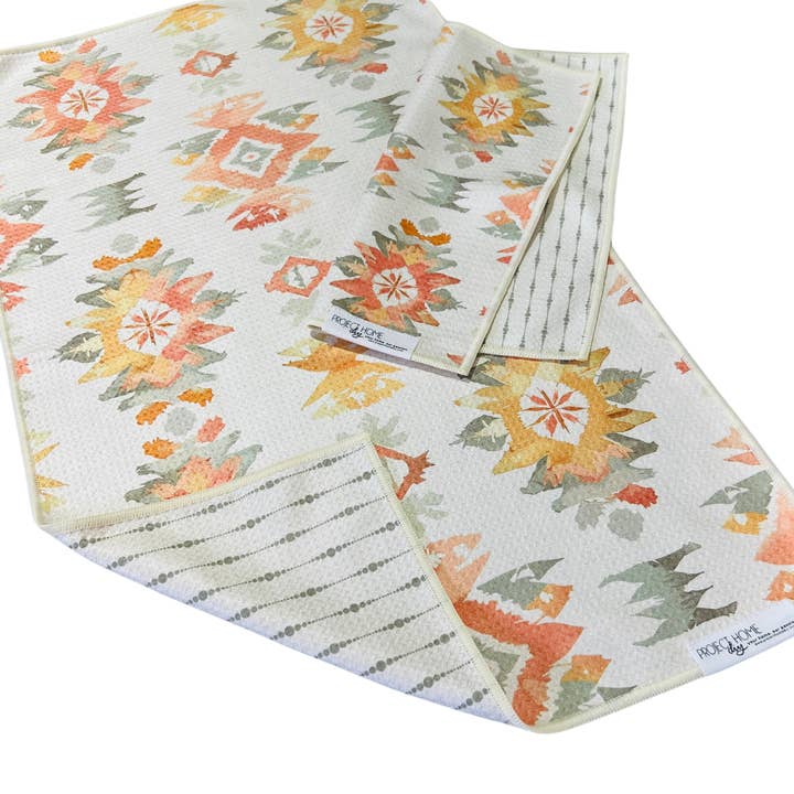 Desert Ikat | Wafelstructuur Microvezel Handdoeken Keuken & Bad voor wholesale door Towel Collective