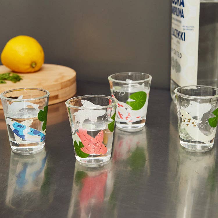 Kikkerland Design Inc - Wholesale Shot Glass - Koi Morph Shot Glasses2