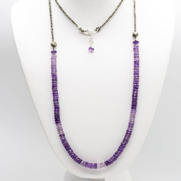 Amethyst Zen Necklace for wholesale by Susan Roberts Jewelry