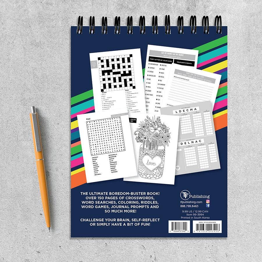 TF Publishing - Paper Goods – wholesale Puzzle – Adult – Brain Games Puzzle Book Spiral Puzzle Pad2