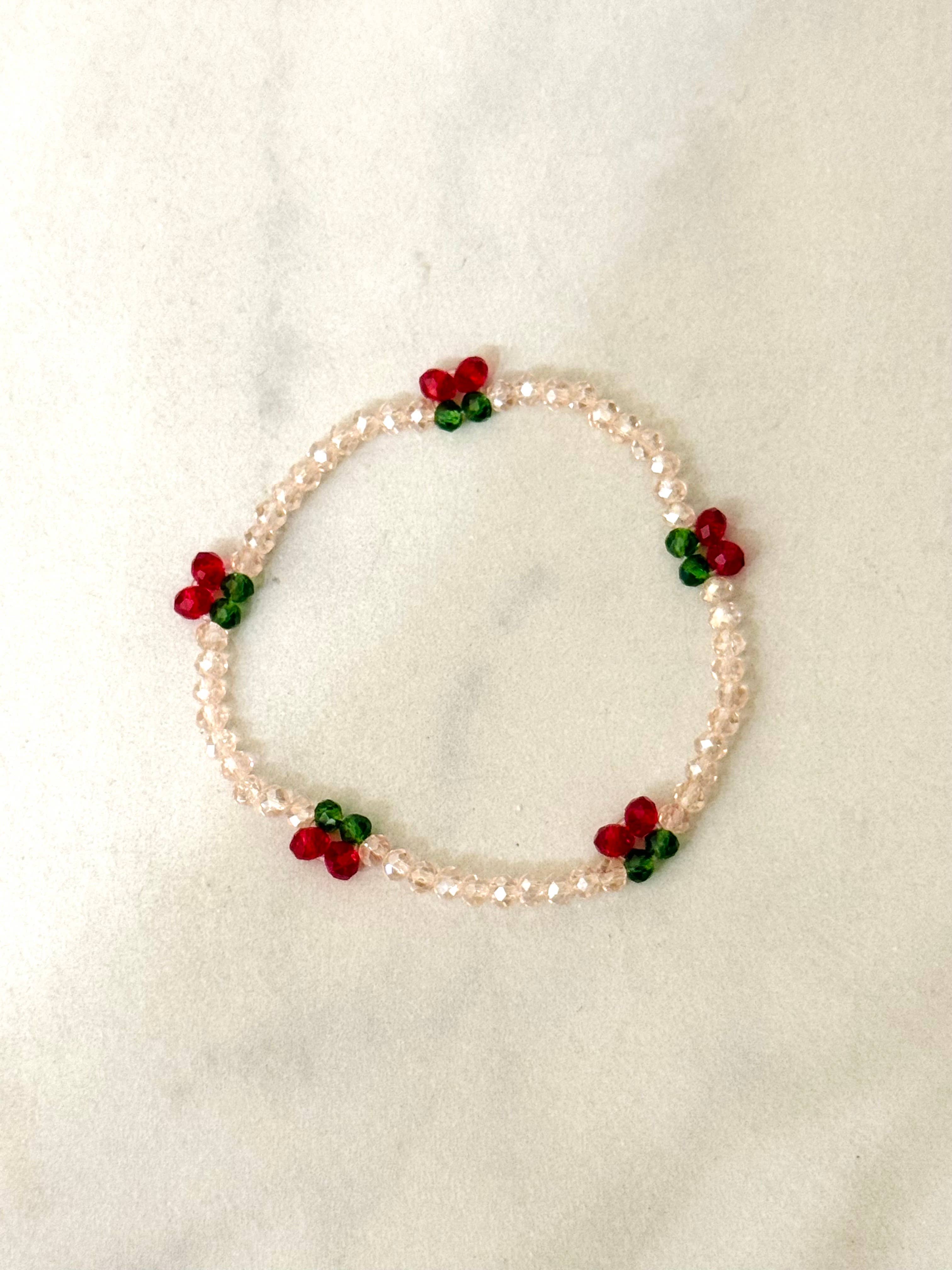 Cassette Barcelona - Wholesale Beaded Bracelet - Cherry Elastic Summer Bracelet0