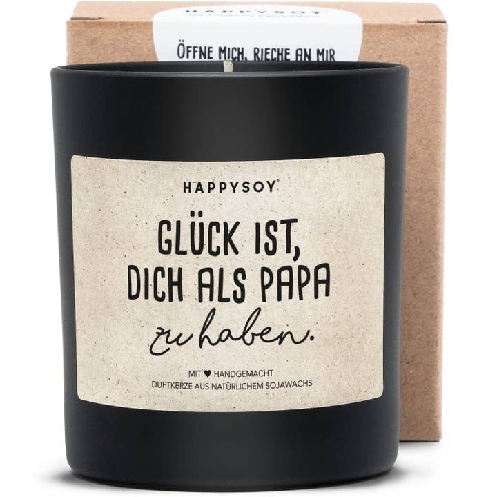 Bougie parfumée | Lucky to have you as a dad pour la vente par Happysoy