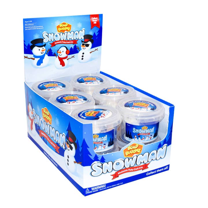 Build Buddiez Snowman Craft Kit - 12pk CDU for wholesale by Blue Canoe Brands Inc