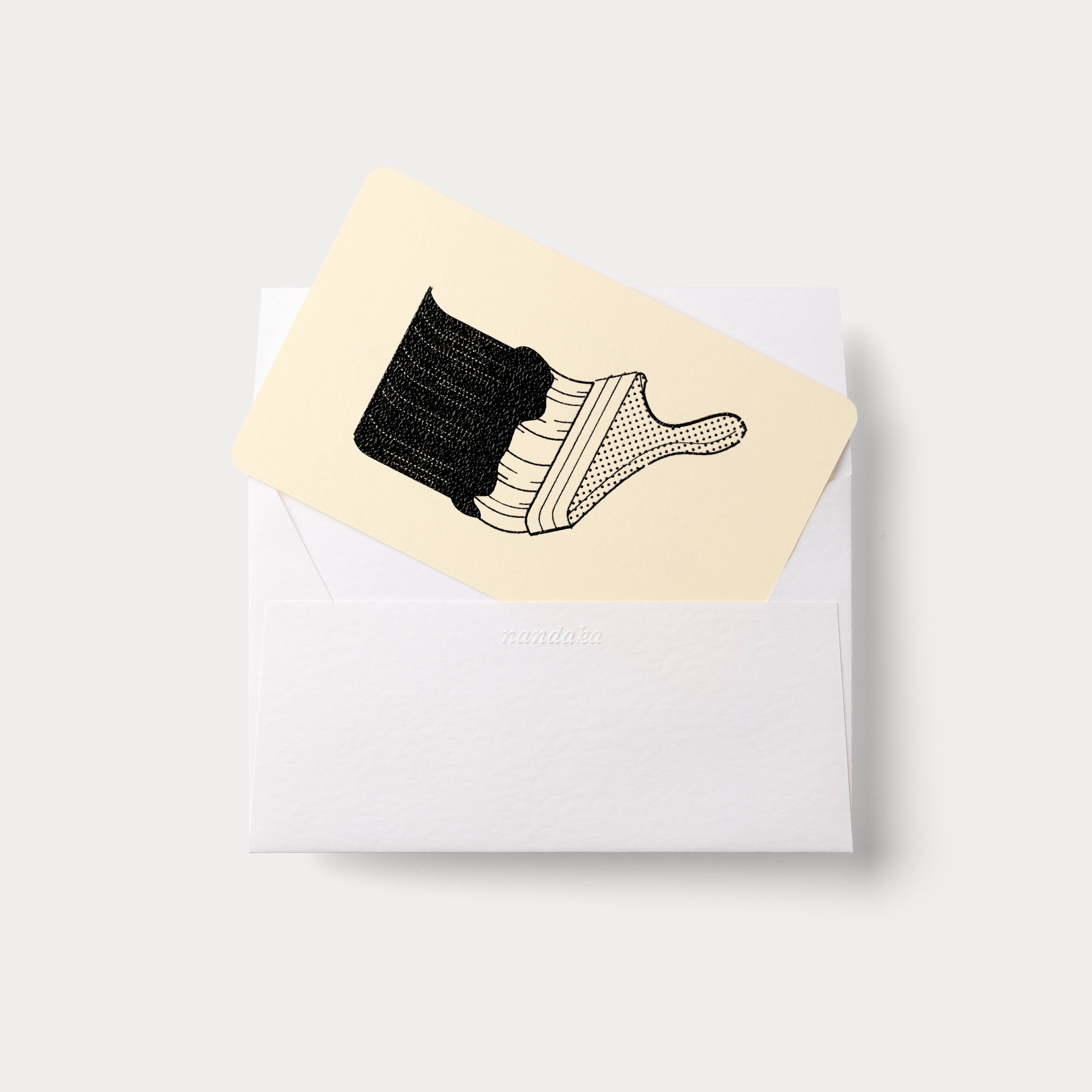 Nandaka - Vente Carte de vœux classique - Carte gaufrée à la main | Home Series : Paint1