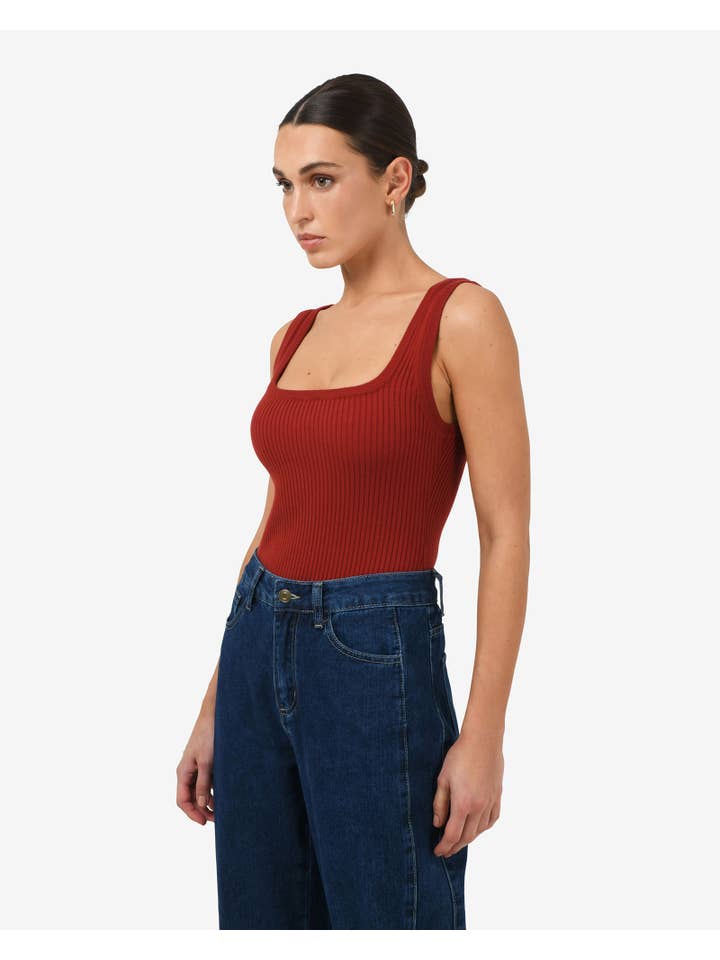 Forcast - Wholesale Knit top – Women's - Forcast Women's Ella Square Neck Rib Knit8