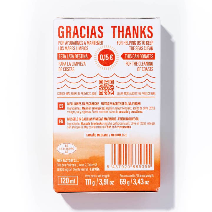 Conservas Luliña - Venta al por mayor Pescados/mariscos - MEJILLONES EN ESCABECHE 8/12 PIEZAS MEDIANOS