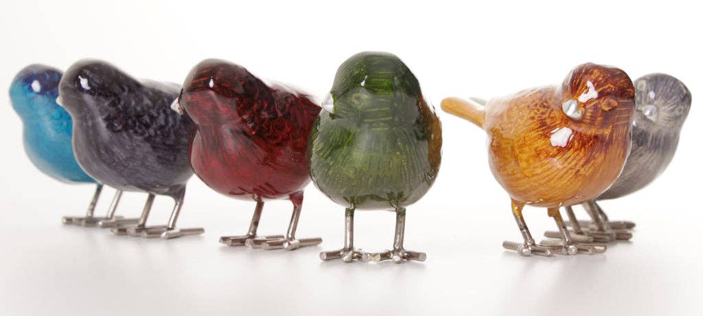 Tilnar Art - Wholesale Decorative Figurine - Brushed Lime Bird 12.5 cm4