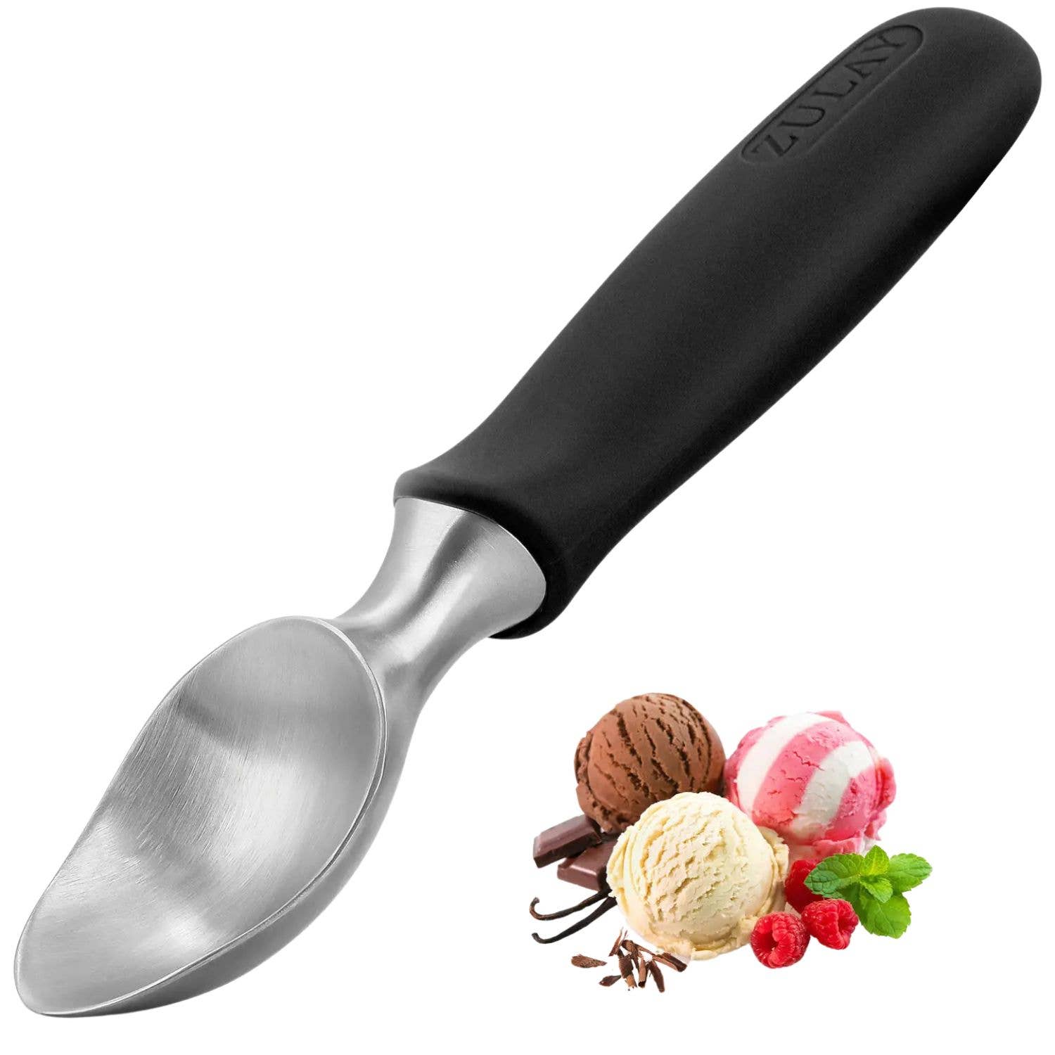 Zulay Kitchen - Wholesale Ice Cream Scoop - Ice Cream Scoop - Stainless Steel With Non Slip Handle24
