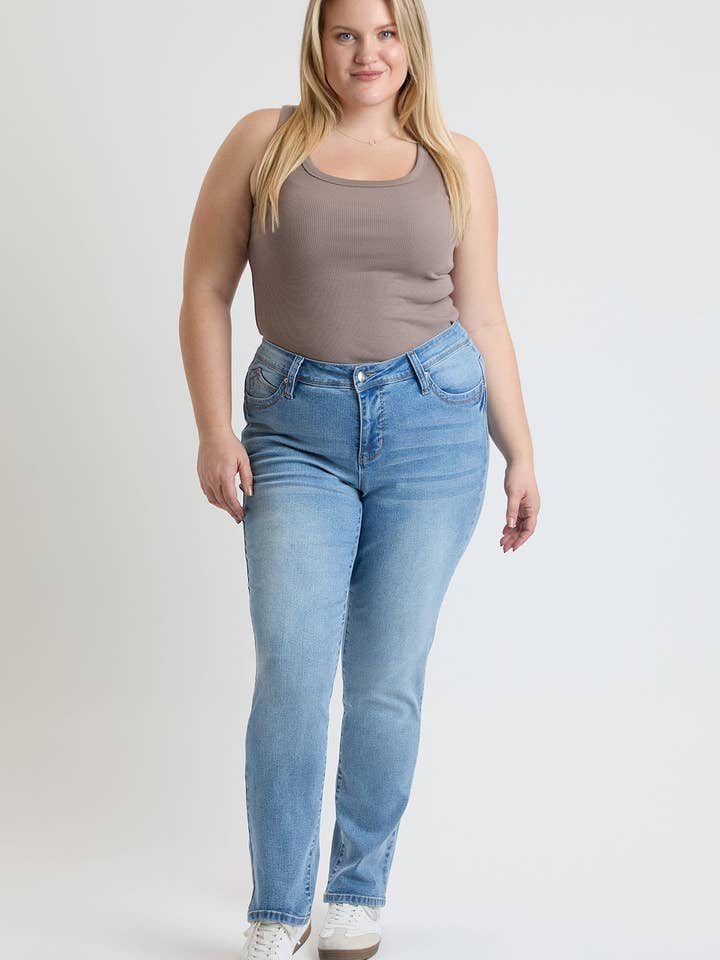 Plus High Rise Curve WannaBettaButt Rak Ben-XP024175 för wholesale av YMI