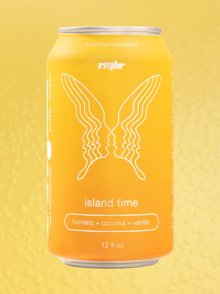 Island Time - Green Tea Kombucha for wholesale by RMBR Kombucha