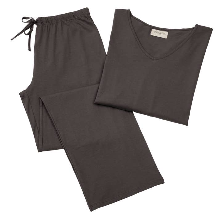 Pure Fiber - Wholesale Lounge Set - Women's - Heather Organic Cotton Loungewear Set
