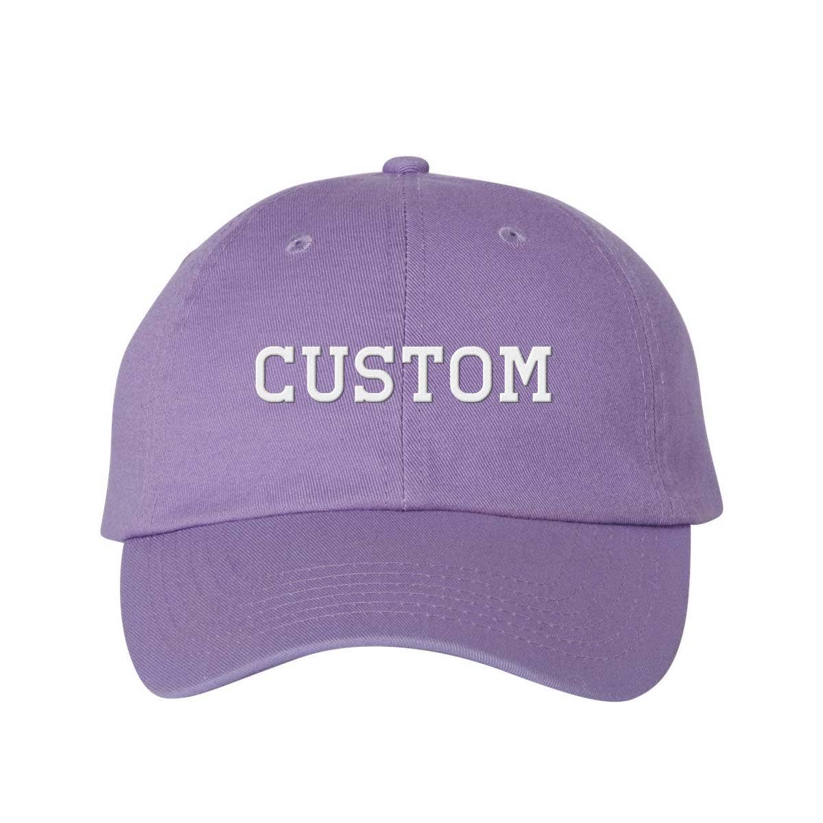 Lucky Luna Apparel – wholesale Baseball cap – Unisex – Custom Text Regular Block Embroidered Dad Hat7