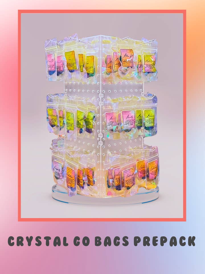 Crystal Go Bags Prepack for wholesale by Serenity + Sol