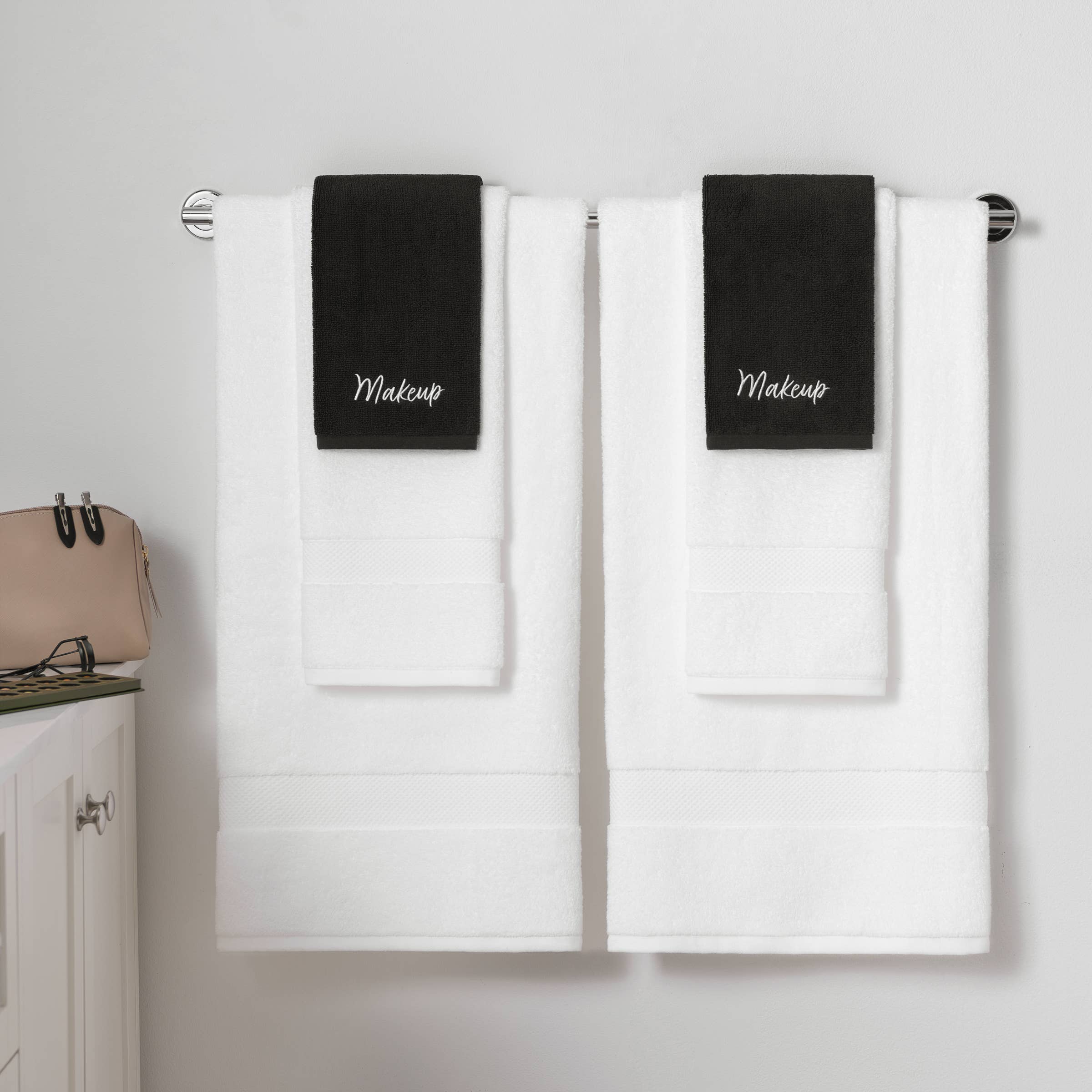 Arkwright Home - Wholesale Makeup Remover - Host & Home Cotton Makeup Removal Towel (6 Pack) Embroidered4