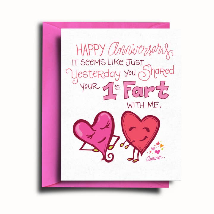 Cartão de Aniversário Heart Fart por atacado de SOMETHING OF A DANDY