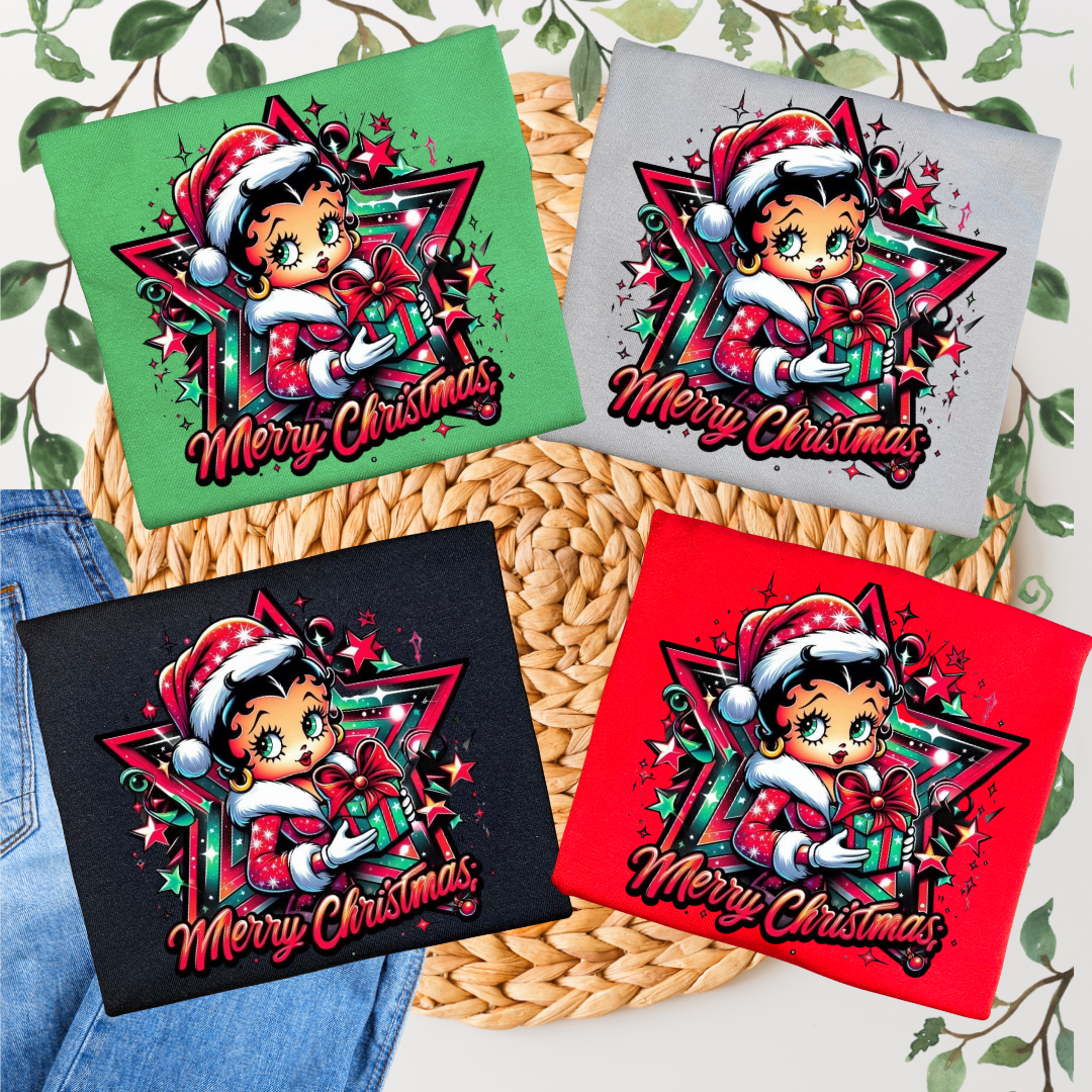 Duck Creations Wholesale - Wholesale T-Shirt (Graphic) - Women's - Merry Christmas Betty Graphic T-Shirt  0