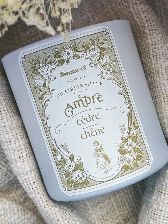 Ambre + Cèdre Vegane Sojawachskerze für den Großhandel von The Golden Slipper