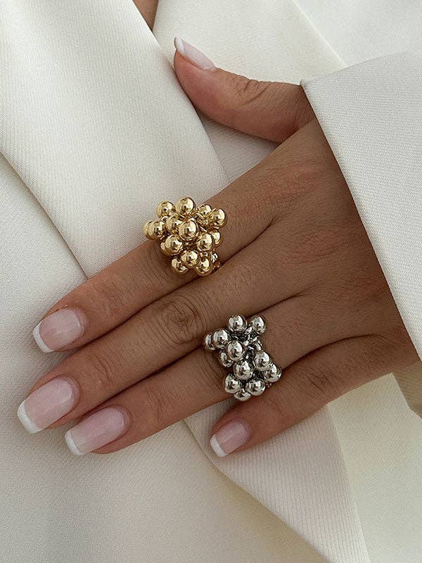 Sheer Trend – Anel de cocktail/declaração por atacado – Acessórios Anéis Geométricos2