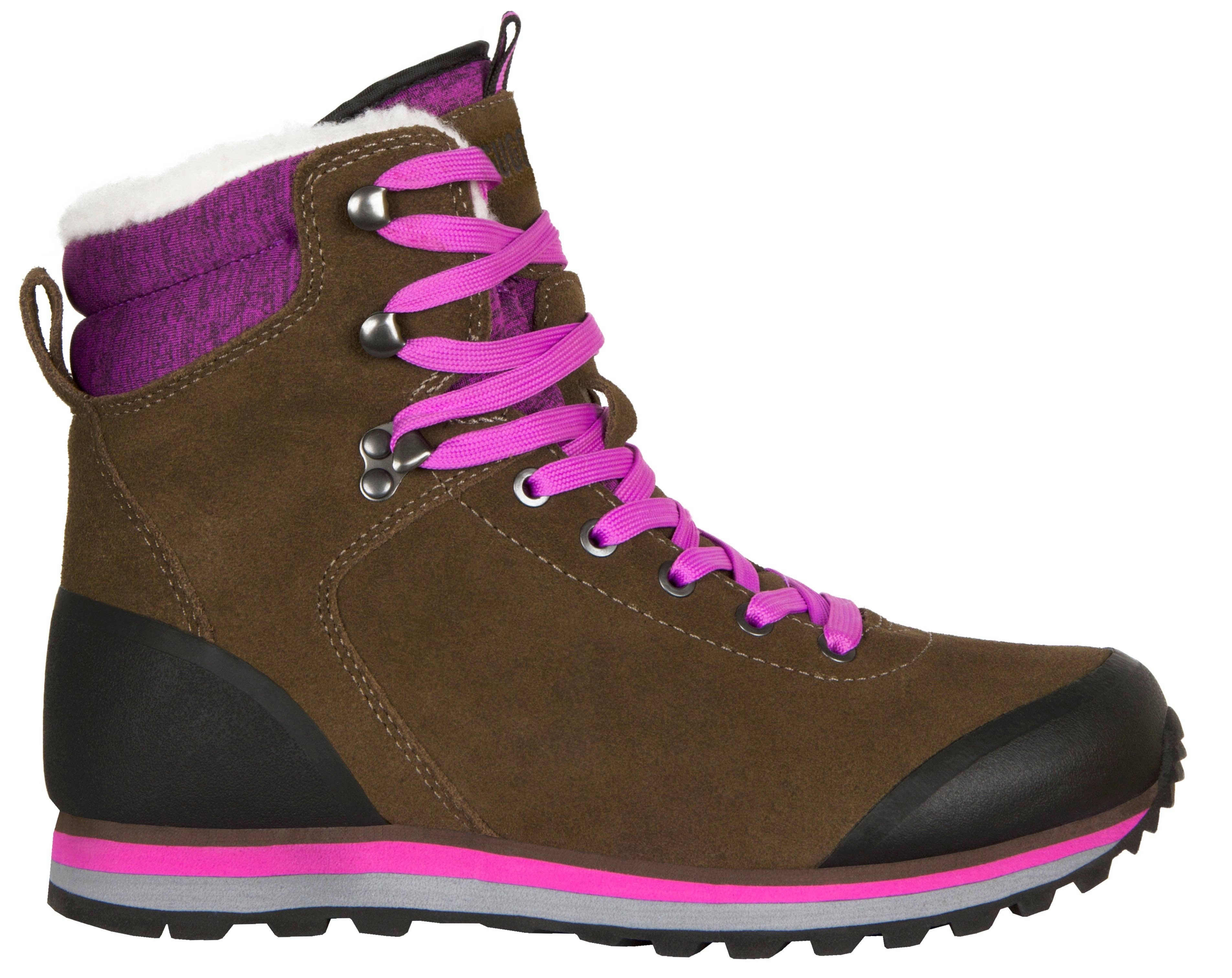 Braun-Lila GUGGEN Mountain HPM59 Stivali da trekking e escursionismo da donna, imbottiti con lana vera, impermeabili - B-Ware in vendita all'ingrosso su Faire6