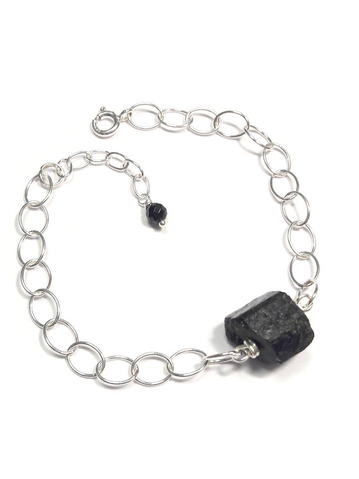 Svart Turmalin Armband 925 Silver för wholesale av Andréa Chereau