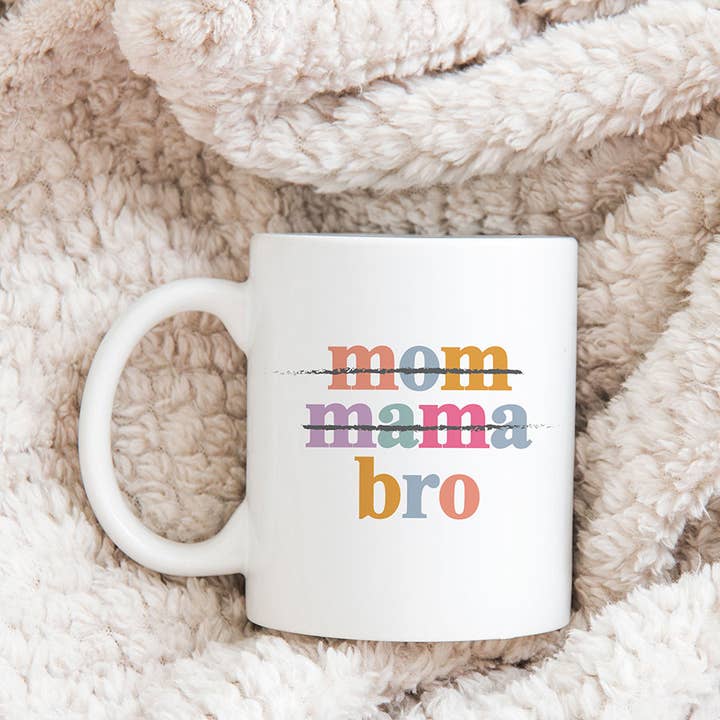 Mom Mama Bro Mug, Mother Coffee Cup Best Mom Ever Flower Mug, Floral Coffee Cup, Mothers Day Gift for wholesale by Canary Road