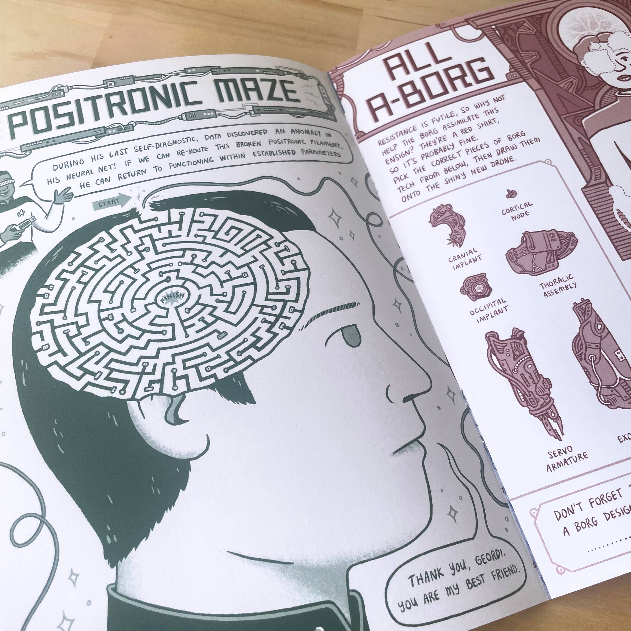 Kriski – wholesale Magazine – Zine Me Up - Star Trek TNG, Activity Zine, Comic4